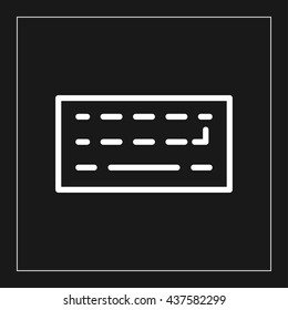 keyboard line icon