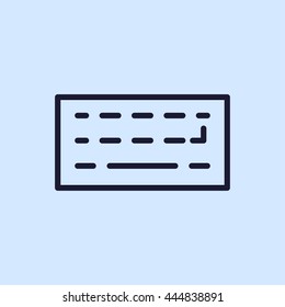 keyboard line icon