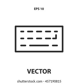 keyboard line icon