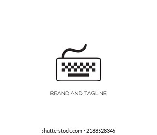 Keyboard Line Icon On White Background