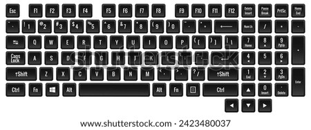 Similar – Image, Stock Photo Keyboard keys keyboard