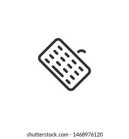 Keyboard  - Line Vector Icon