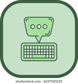 Keyboard Line vector Icon Design