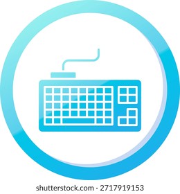 Tastaturzeilenvektordesign