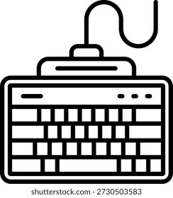 Tastaturzeilenvektordesign