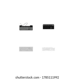 keyboard logo stock illustration design