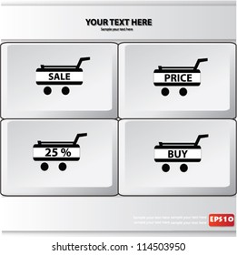 Keyboard marketing sign ,Vector