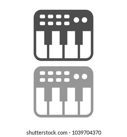 Keyboard Midi Controller Simple Icon Design