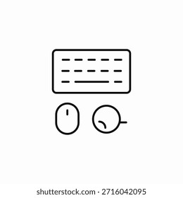 Tastatur, Maus, Desktop-Symbol, Vektor