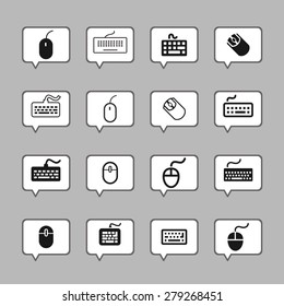 keyboard mouse icons
