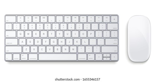  Keyboard and Mouse on a white background - Shutterstock ID 1655346157
