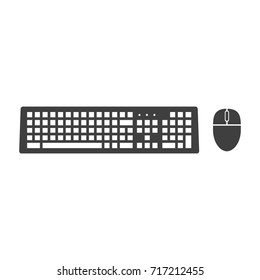 Keyboard and Mouse Vector Design Icon