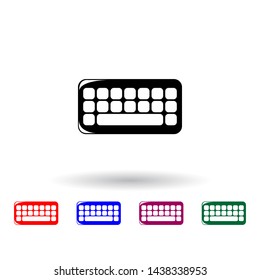 keyboard multi color icon. Elements of technology set. Simple icon for websites, web design, mobile app, info graphics