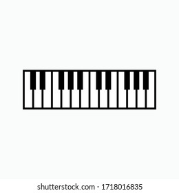 Keyboard Music Icon. Piano Symbol.