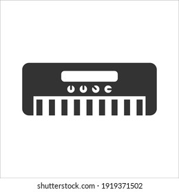 Keyboard musical instrument icon, Vector graphics