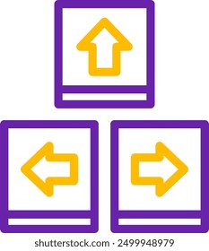 Keyboard navigation Line Two Color Vector Icon Design