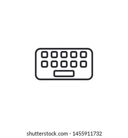 Keyboard Outline Icon Vector Illustration Eps