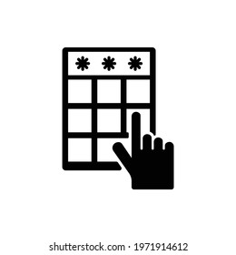 Keyboard Password icon vector illustration