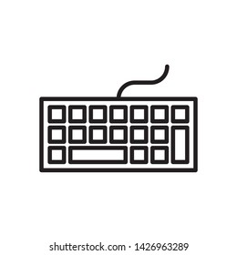 keyboard pc icon, logo design template