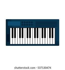 keyboard piano icon image vector illustration design 