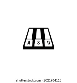 keyboard and piano logo design creative simple inspiration