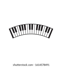Keyboard piano vector Musical instrument illustration design 