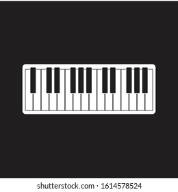 Keyboard piano vector Musical instrument illustration design 