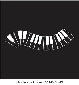 Keyboard piano vector Musical instrument illustration design 
