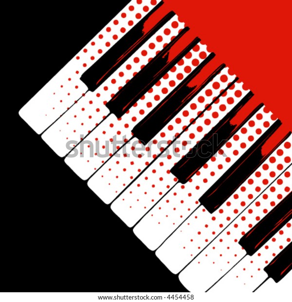 Keyboard Red Black Vector Illustration Stock Vector (Royalty Free ...