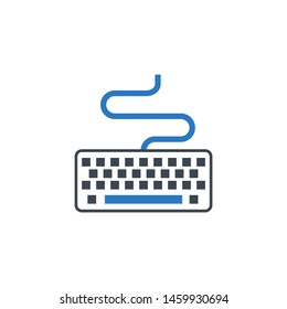 Keyboard related vector glyph icon. Isolated on white background. Vector illustration.