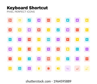 Keyboard Shortcut Pixel Perfect Icons