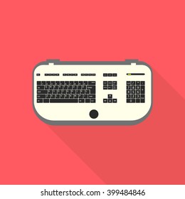 Keyboard sign icon flat