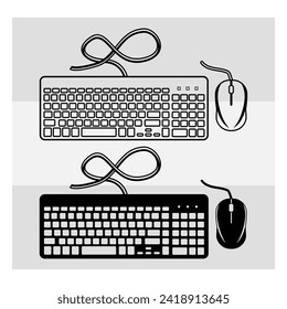 Keyboard , Keyboard Silhouette, Computer Keyboard, Key Board, Keys Pc Key board, Key Board Silhouette, Vector, Keyboard Outline, Eps, Cut file