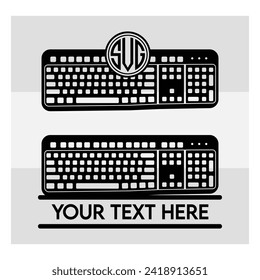 Keyboard , Keyboard Silhouette, Computer Keyboard, Key Board, Keys Pc Key board, Key Board Silhouette, Vector, Keyboard Outline, Eps, Cut file