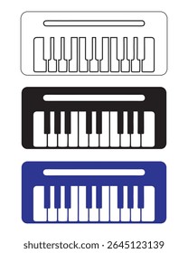 Keyboard Silhouette Vector Illustration Design.