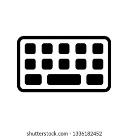 Keyboard Simple Icon Vector