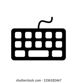 Keyboard Simple Icon Vector
