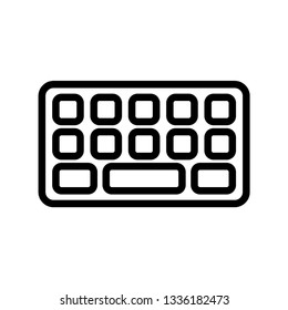 Keyboard Simple Icon Vector
