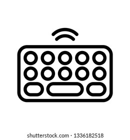 Keyboard Simple Icon Vector Stock Vector (Royalty Free) 1336182518 ...