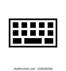 Keyboard Simple Icon Vector Stock Vector (Royalty Free) 1336182557 ...