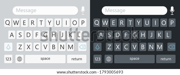 Keyboard Smartphone Alphabet On Keypad Mobile Stock Vector (Royalty ...