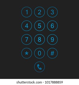 Keyboard smartphone number