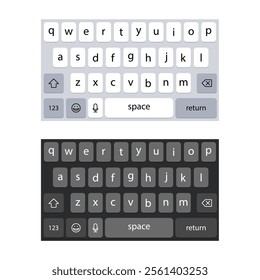 Keyboard Of Smartphone Vector Design.