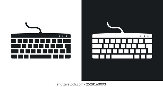 Keyboard solid vector icon pack