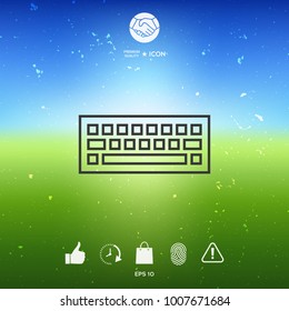 Keyboard symbol icon