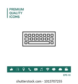 Keyboard symbol icon