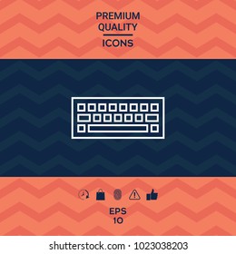 Keyboard symbol icon