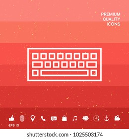 Keyboard symbol icon