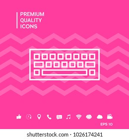 Keyboard symbol icon