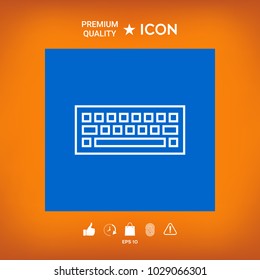 Keyboard symbol icon